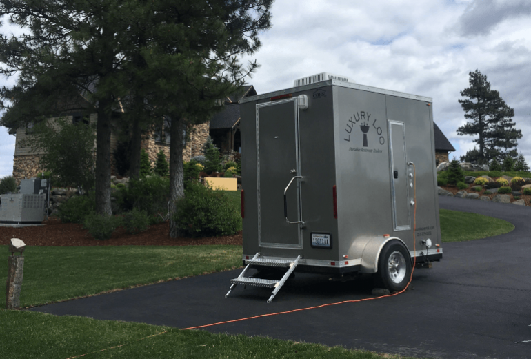 Portable Restroom Rental in an outdoor area.